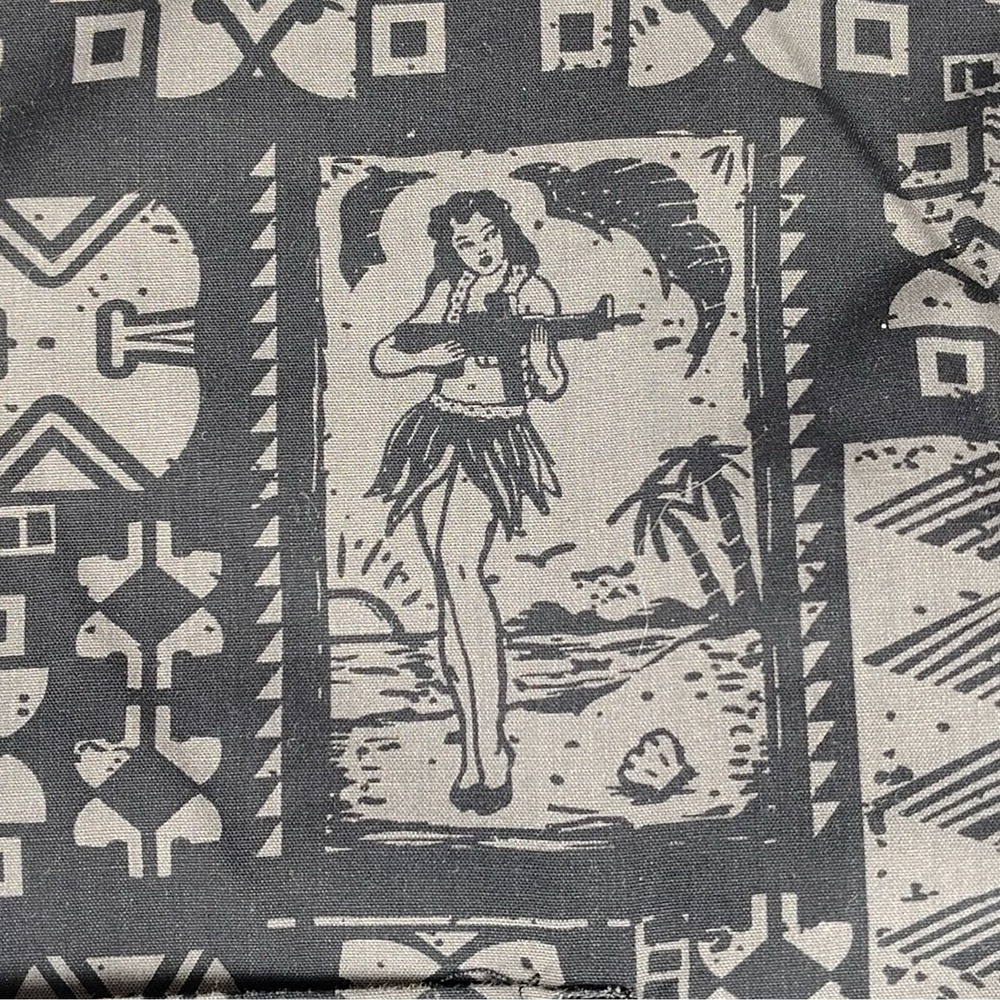 Magpul Kaneohe Short Sleeve Shirt 3XL Grey Black Tribal Hula Girl Aloha MAG767 - Picture 3 of 16